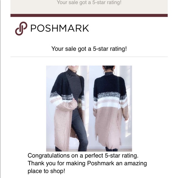 KNITTED LONG CARDIGAN, WHITE TAN BLACK COLOR BLOCK - Picture 7 of 7